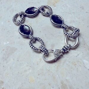 Lagos Sterling Mother Of Pearl Link Bracelets Size 7 1/2 gently used